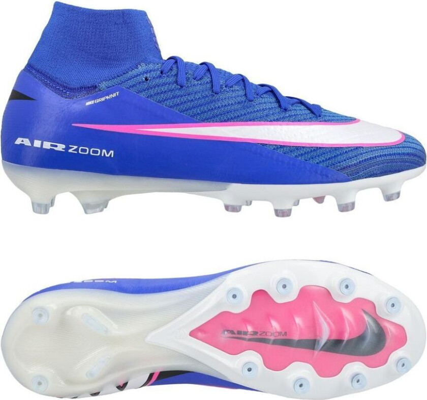 Air Zoom Mercurial Superfly 10 Elite AG-PRO Attack - Blå/Hvit - Kunstgress (AG), størrelse 47½