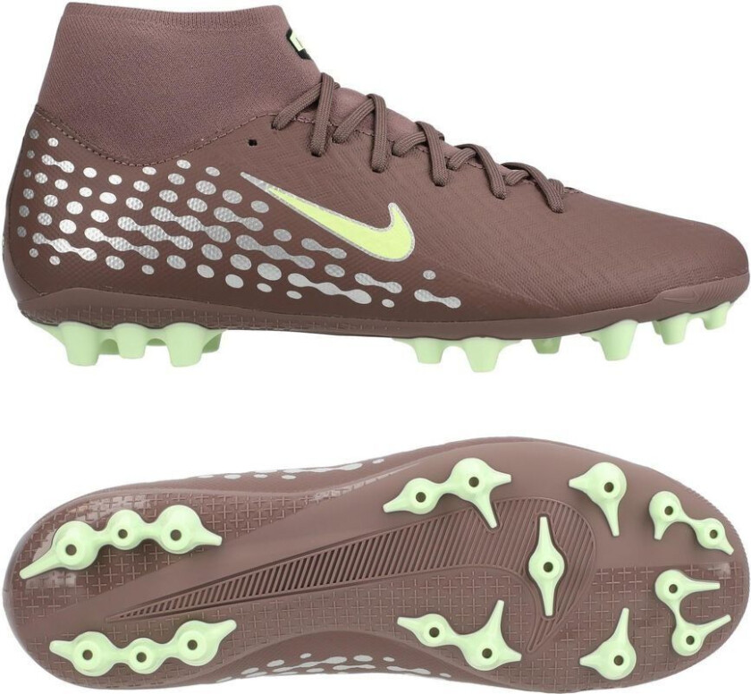 Air Zoom Mercurial Superfly 10 Academy AG Mbappé Personal Edition - Plum Eclipse/Metallisk sølv - Kunstgress (AG), størrelse 45½