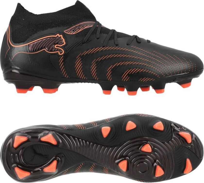 Future 9 Pro FG/AG Eclipse - Svart/rød/Strong Gray, størrelse 44