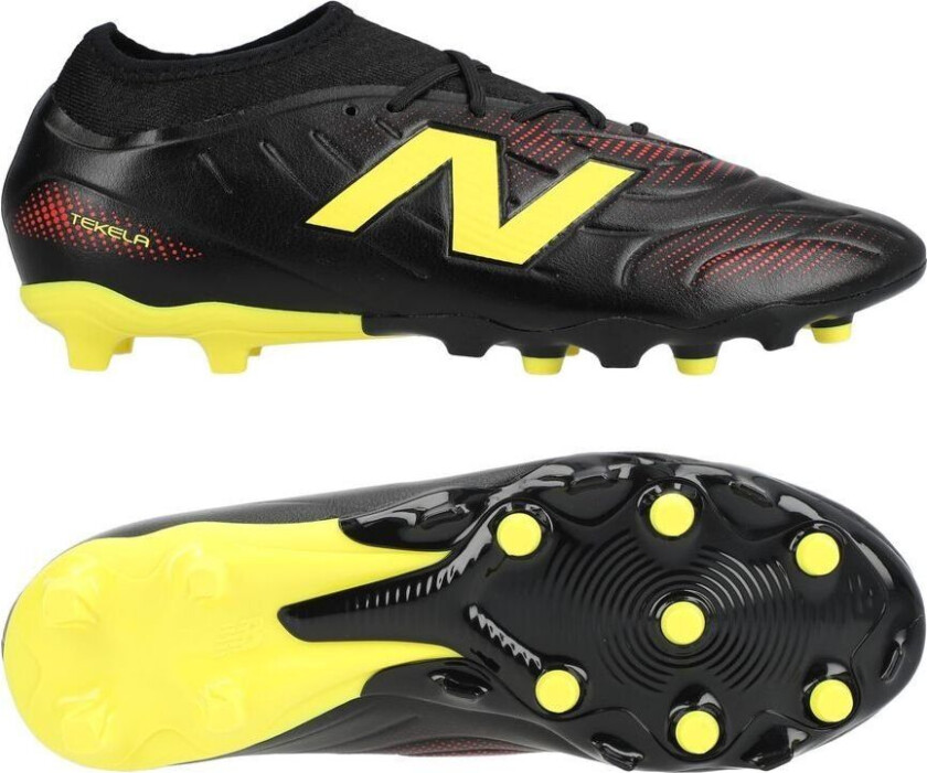 Tekela V5 Team Low Cut Fg Live Wire - Svart/gul Barn - Gress (Fg), størrelse 33½
