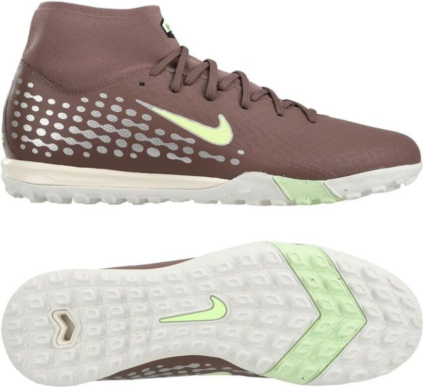 Air Zoom Mercurial Superfly 10 Academy TF Mbappé Personal Edition - Plum Eclipse/Metallisk sølv - Turf (TF), størrelse 45½