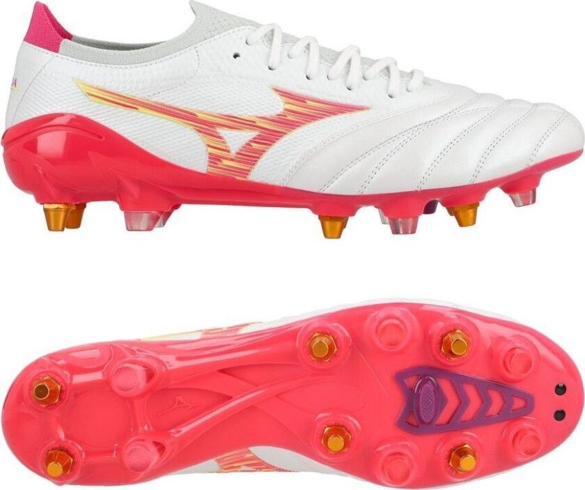 Morelia Neo Iv Beta Made In Japan Sg Blazing Flair - Hvit/rosa/rosa - Vått Gress (Sg), størrelse 42