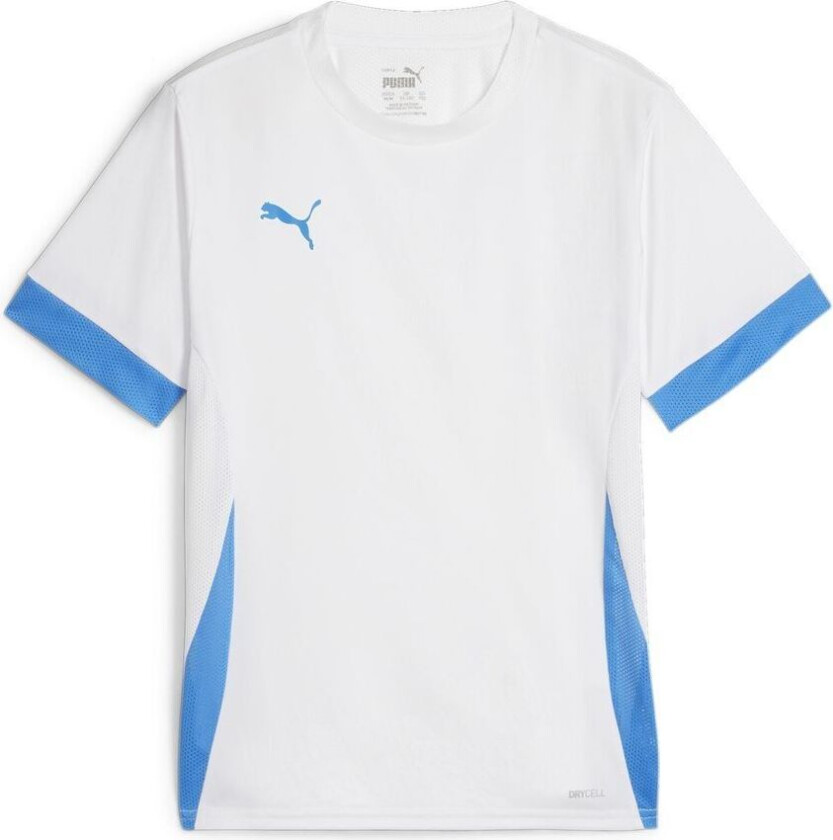Trenings T-Skjorte teamGOAL - Hvit/Blå Barn, størrelse 128 cm