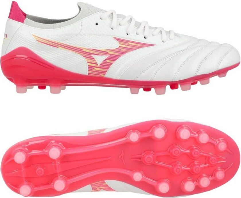 Morelia Neo Iv Beta Elite Ag Blazing Flair - Hvit/rosa/rosa - Kunstgress (Ag), størrelse 45