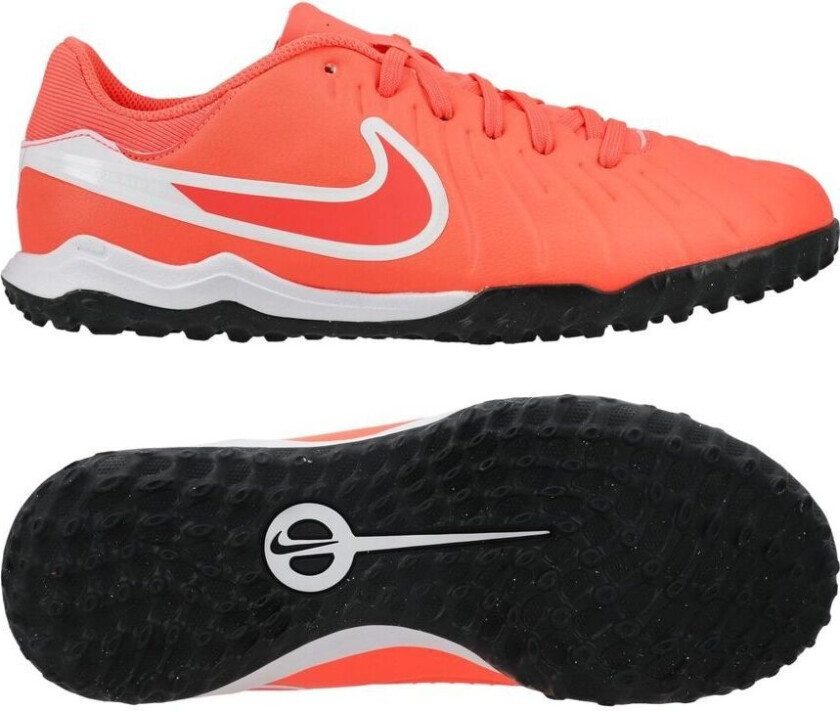 Tiempo Legend 10 Academy Tf Mad Energy - Lava/hvit Barn - Turf (Tf), størrelse 38