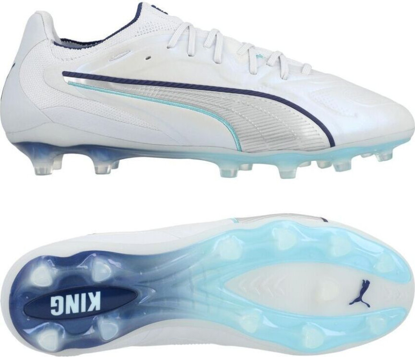King 20 Ultimate Fg/ag Dreamrush - Silver Mist/blue Jewel/vibrant Blue, størrelse 41