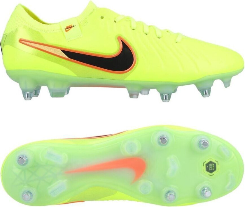 Tiempo Legend 10 Elite Sg-pro Anti-clog Max Voltage - Volt/svart - Vått Gress (Sg), størrelse 36½