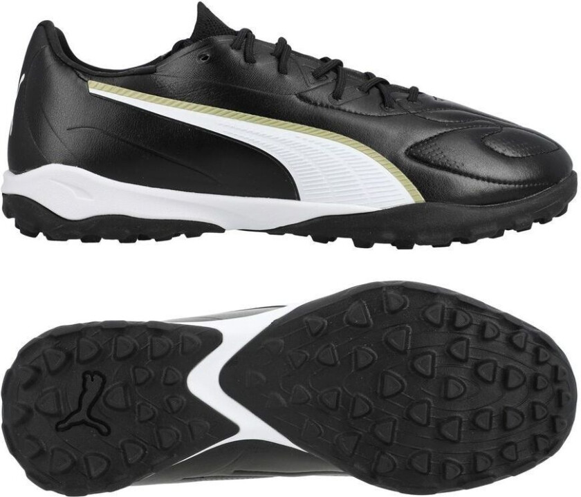 King 20 Match Tt Eclipse - Svart/ White/ Gold - Turf (Tf), størrelse 40½