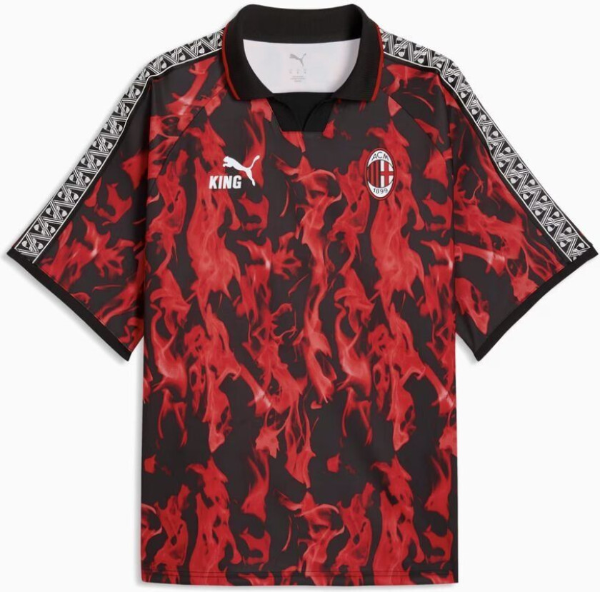 Milan Fotballdrakt King Retro - For all tid rød/PUMA Svart, størrelse X-Large
