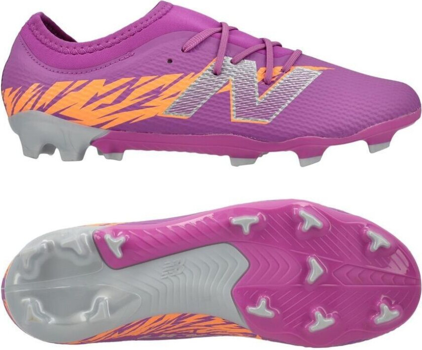 Furon V8 Team FG Energy Rush - Lilla/Sølv/Oransje Barn, størrelse 37½