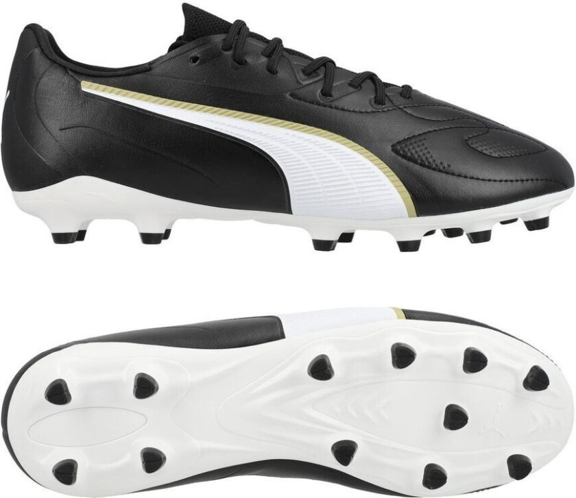 King 20 Match Fg/ag Eclipse - Svart/ White/ Gold Barn, størrelse 38