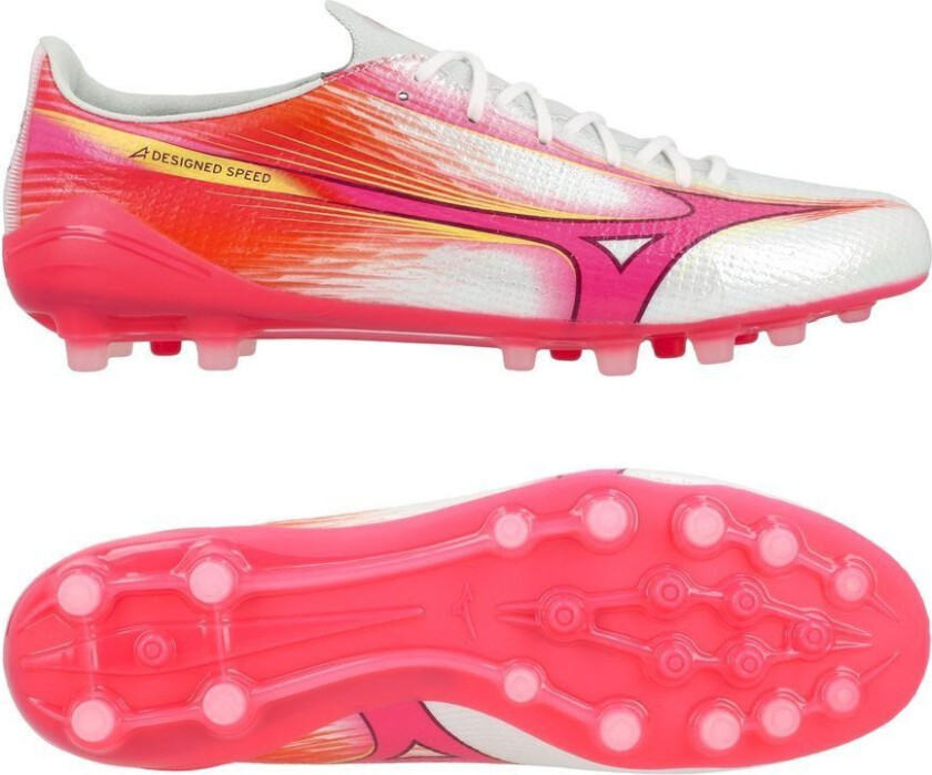 Alpha Iii Made In Japan Ag Blazing Flair - Hvit/rosa - Kunstgress (Ag), størrelse 45