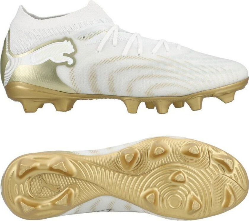 Future 9 Pro Fg/ag White Gold - White/metallisk Gull/ Svart, størrelse 46