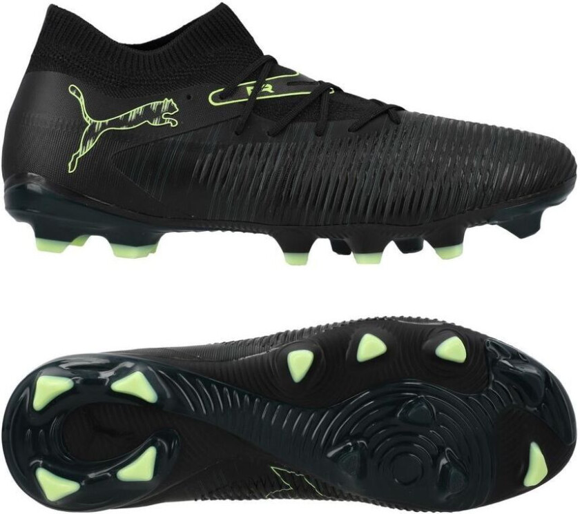 Future 8 Match FG/AG Eclipse - Svart/Grønn/Green, størrelse 40½