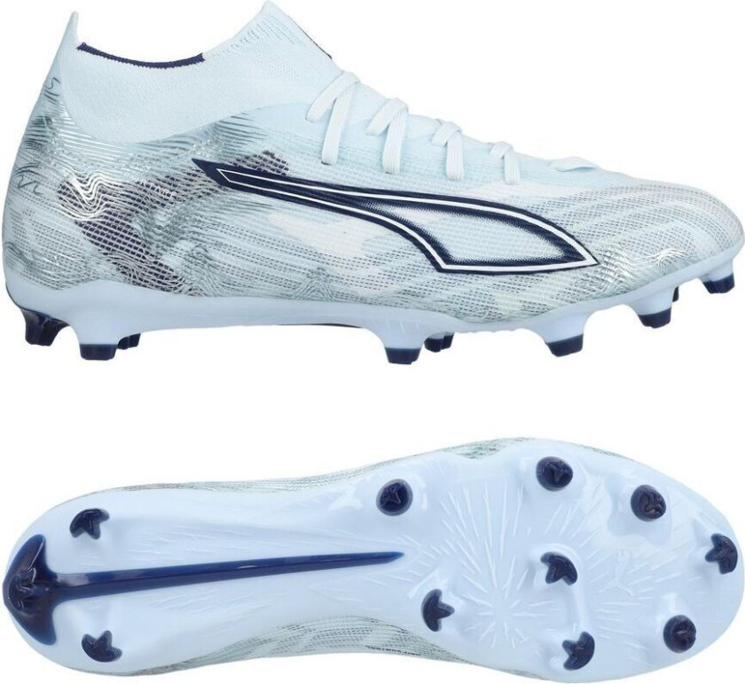 Ultra 6 Match + FG/AG Dreamrush - Isblå/ White/Blue Jewel, størrelse 44