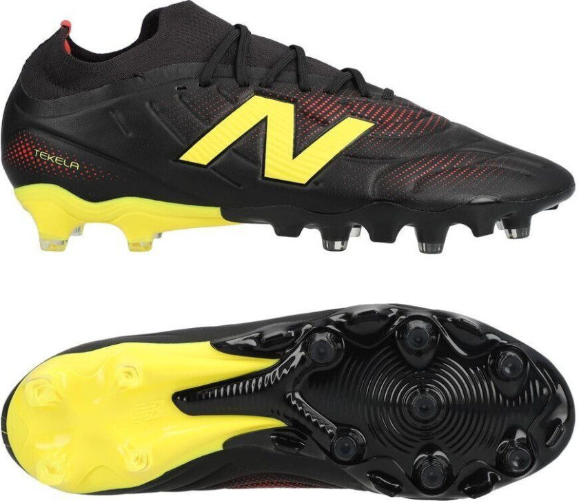 Tekela V5 Team Low Cut Fg Live Wire - Svart/gul - Gress (Fg), størrelse 44