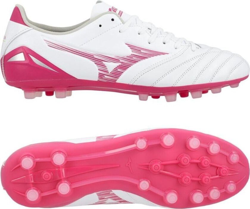 Morelia Neo Iv Pro Ag Blazing Flair - Hvit/rosa - Kunstgress (Ag), størrelse 43