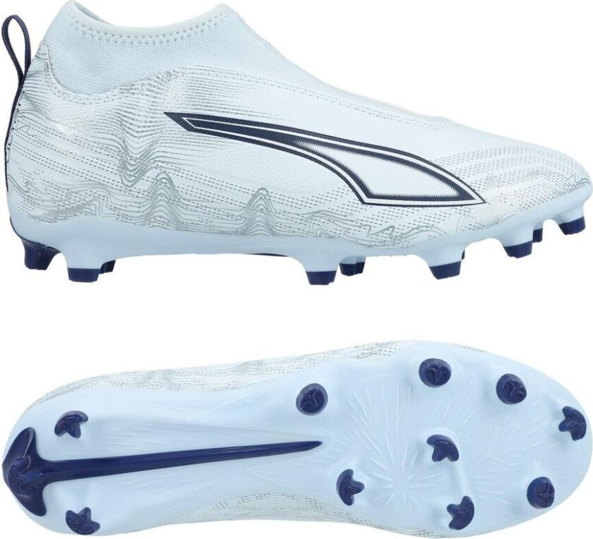 Ultra 6 Match Laceless + FG/AG Dreamrush - Isblå/ White/Blue Jewel Barn, størrelse 36