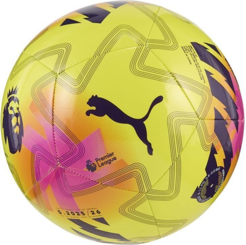 Fotball Premier League Orbita Play Lights - Gul/multicolor, størrelse Ball SZ. 5