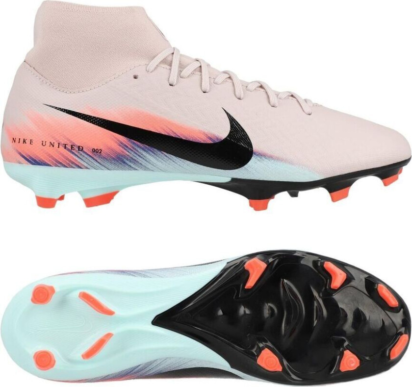 Air Zoom Mercurial Superfly 10 Academy MG United - Rød/Blå - Multi Ground (MG), størrelse 45