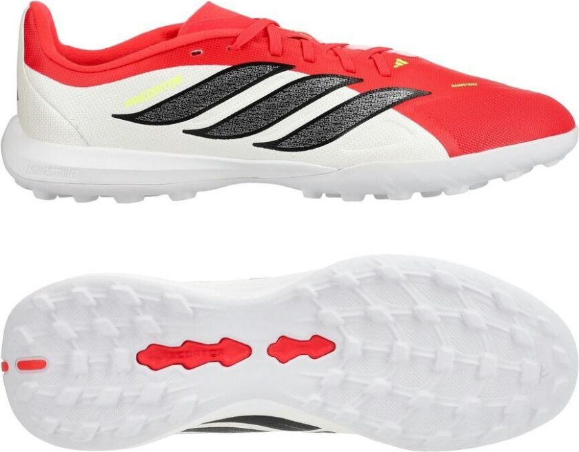 Predator League TF Born For Goals - Lucid Red/Svart/Fottøy Hvit Barn - Turf (TF), størrelse 38⅔