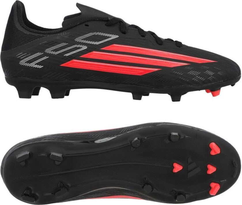 F50 League Fg/ag Immortal Dna - Svart/lucid Red Barn, størrelse 28½