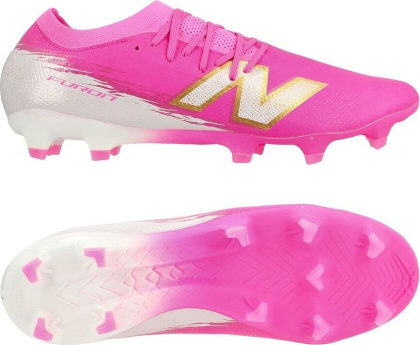 Furon V8 Pro Fg Pure Ambition - Pink Heat/hvit/gull - Gress (Fg), størrelse 44