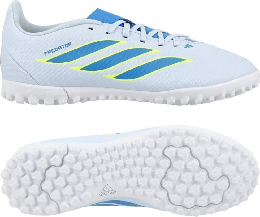 Predator Club Tf Ice Cold Precision - Crystal Sky/ray Blue/gul Barn - Turf (Tf), størrelse 33½