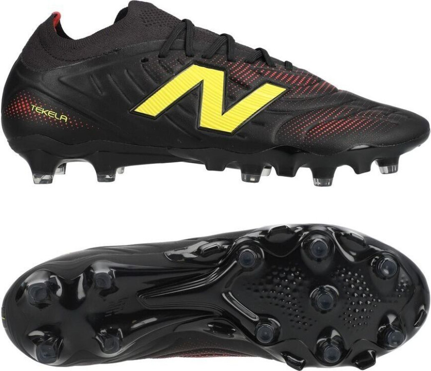 Tekela V5 Pro Low Cut Fg Live Wire - Svart/gul - Gress (Fg), størrelse 44