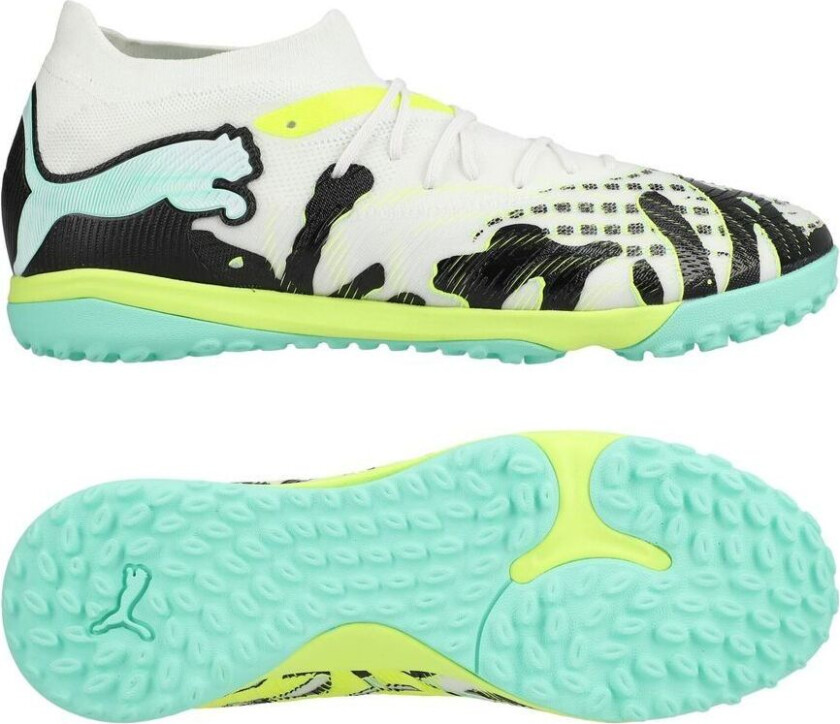 Future 9 Match Tt Creativity - Gul/mint/ White/ Svart - Turf (Tf), størrelse 41