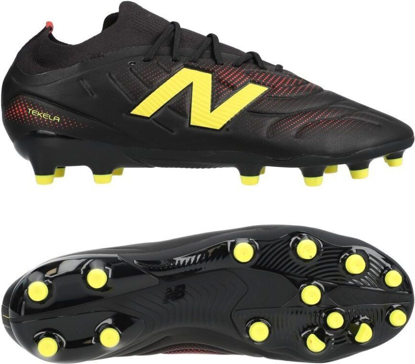 Tekela V5 Team Low Cut Mg Live Wire - Svart/gul Kvinner - Multi Ground (Mg), størrelse 38