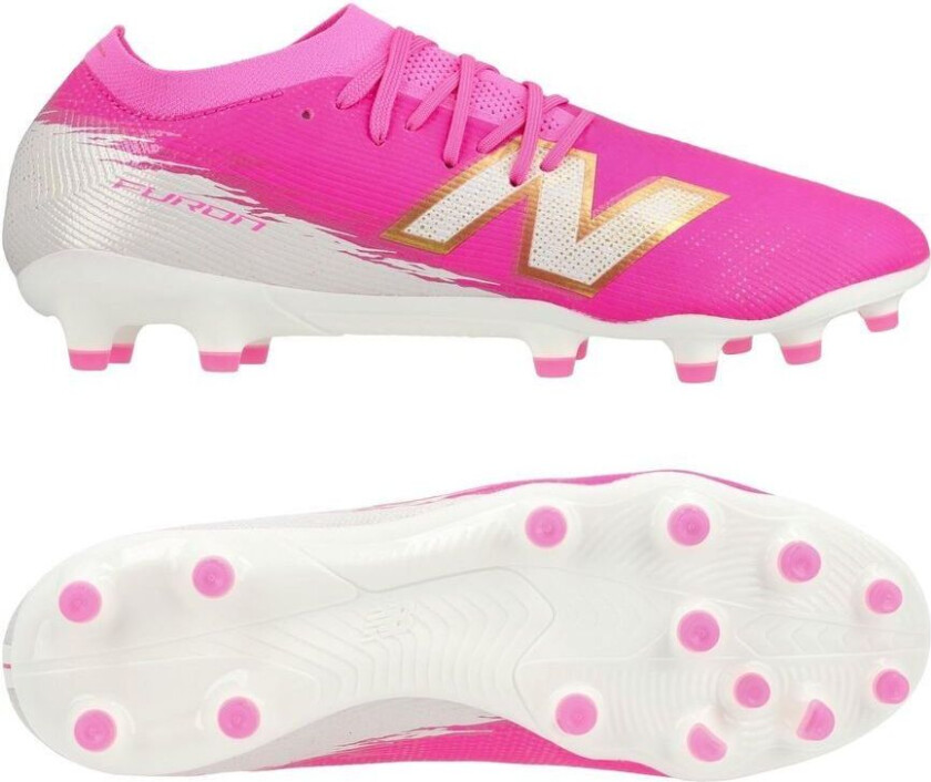 Furon V8 Elite Mg Pure Ambition - Pink Heat/hvit/gull - Multi Ground (Mg), størrelse 45