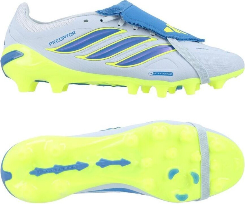 Predator League Fold-over Tongue Ag Ice Cold Precision - Crystal Sky/ray Blue/gul - Kunstgress (Ag), størrelse 48