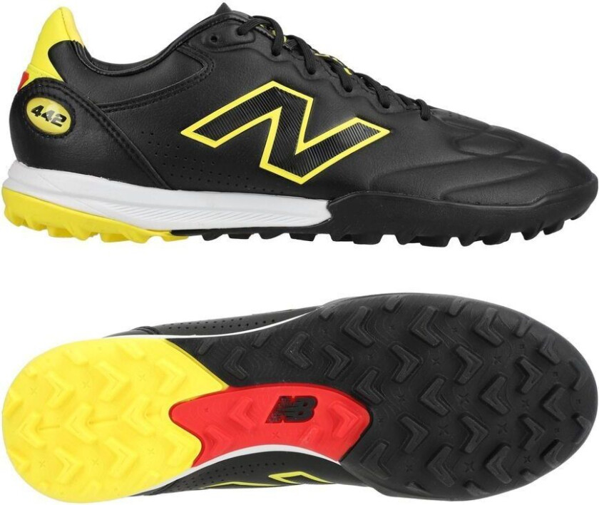442 V3 Elite Tf Live Wire - Svart/gul - Turf (Tf), størrelse 45