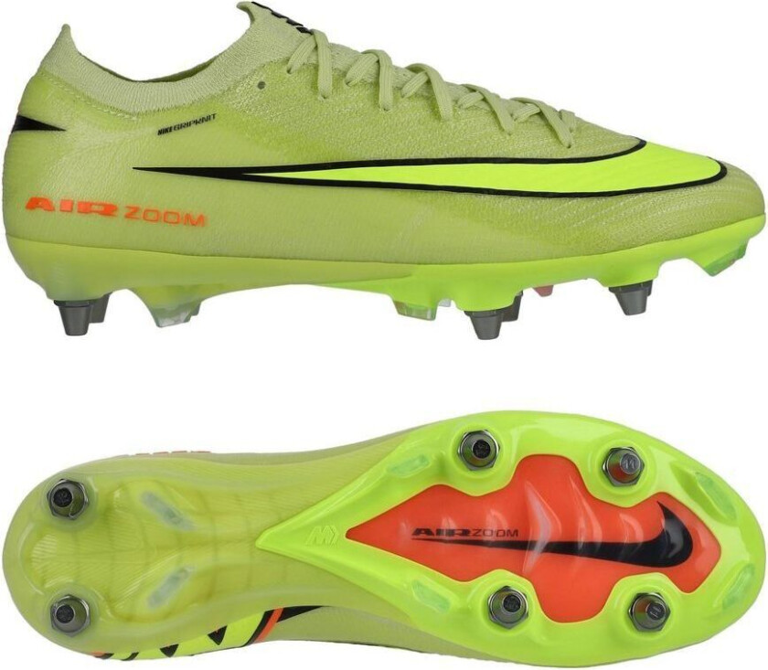 Air Zoom Mercurial Vapor 16 Elite SG-PRO Max Voltage - Gønn/Volt/Hyper Crimson - Vått gress (SG), størrelse 38½