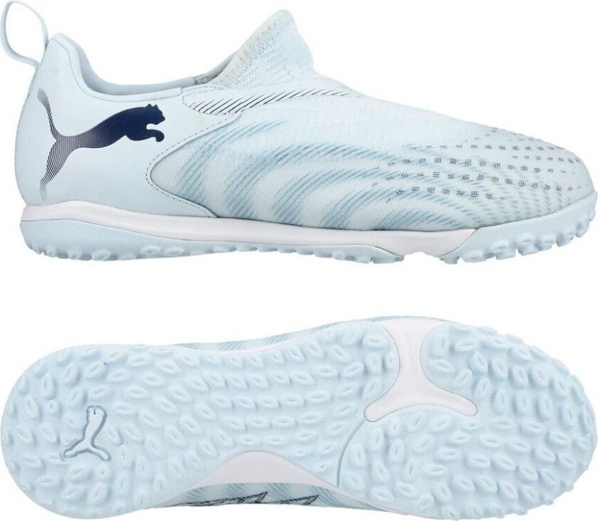 Future 9 Match Laceless Mid + TT Dreamrush - Isblå/Blue Jewel Barn - Turf (TF), størrelse 34½