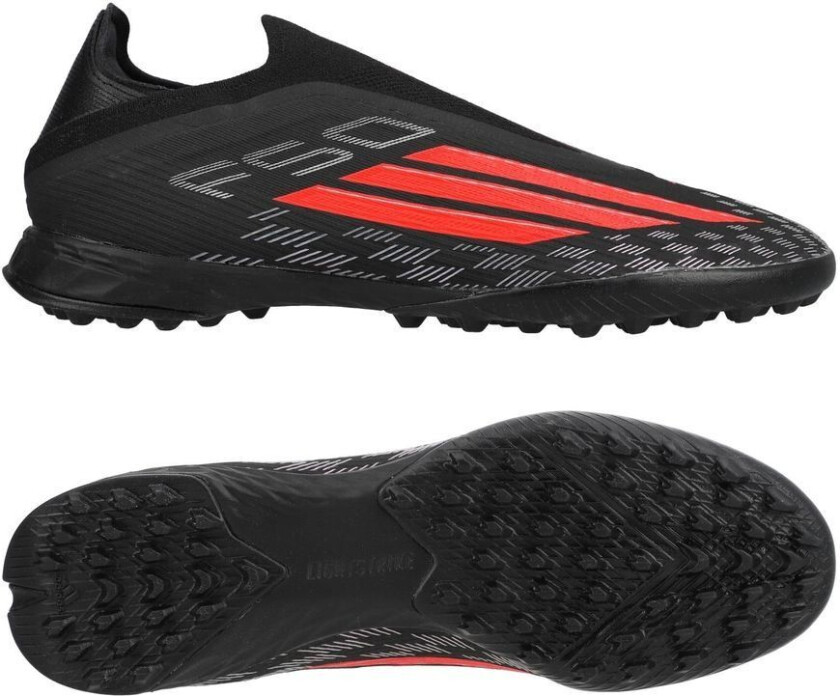 F50 Pro Laceless Tf Immortal Dna - Svart/lucid Red - Turf (Tf), størrelse 44