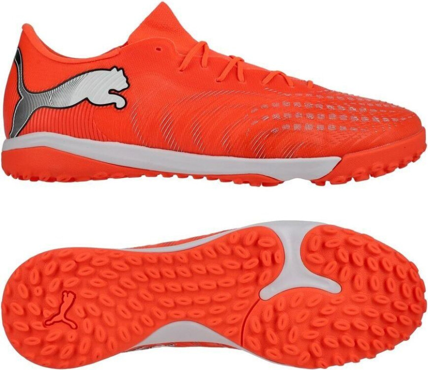 Future 9 Match Fusion Low Cut TT Unleashed - rød/ White/ Svart/ Sølv - Turf (TF), størrelse 42