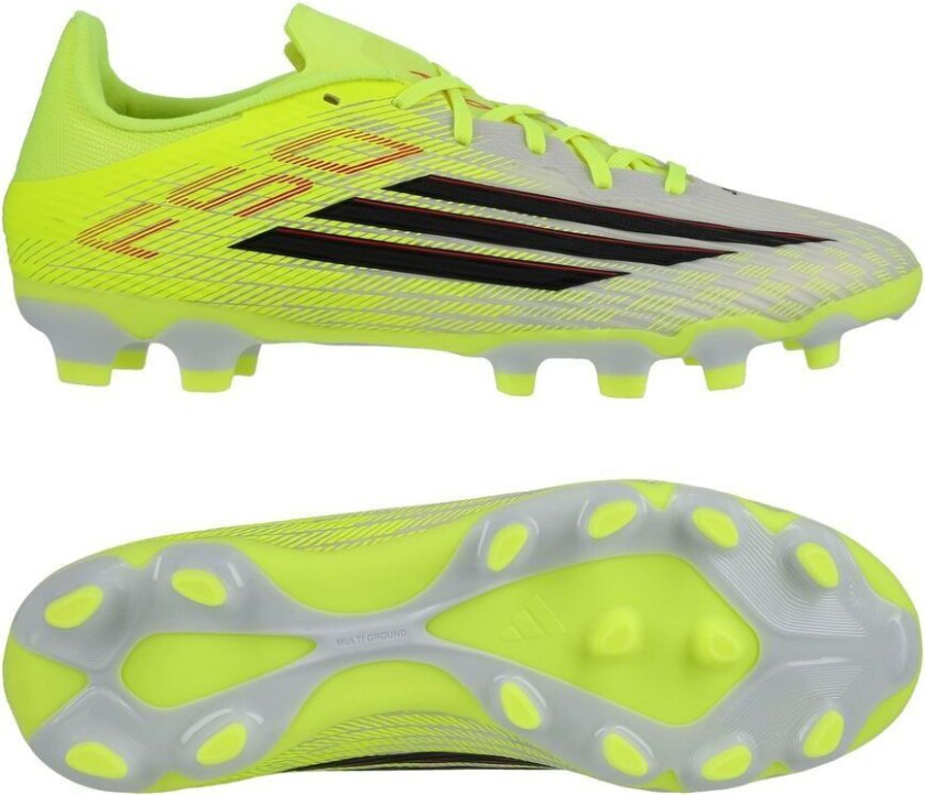 F50 League Mg Born For Goals - Gul/svart/lucid Red - Multi Ground (Mg), størrelse 46⅔