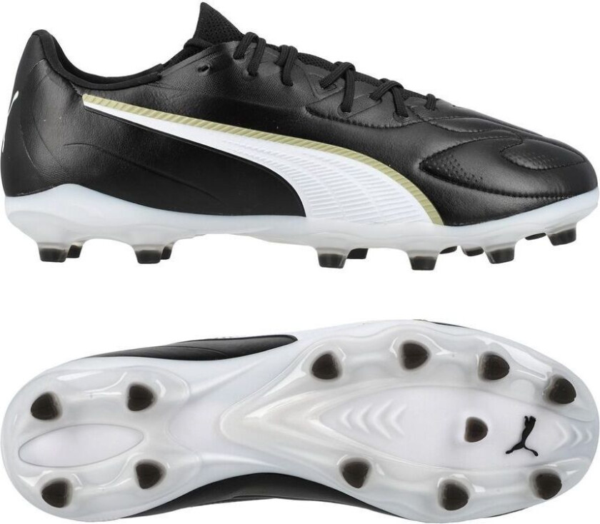 King 20 Match Fg/ag Eclipse - Svart/ White/ Gold, størrelse 42½