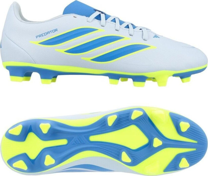 Predator Club Tf Ice Cold Precision - Crystal Sky/ray Blue/gul - Turf (Tf), størrelse 44