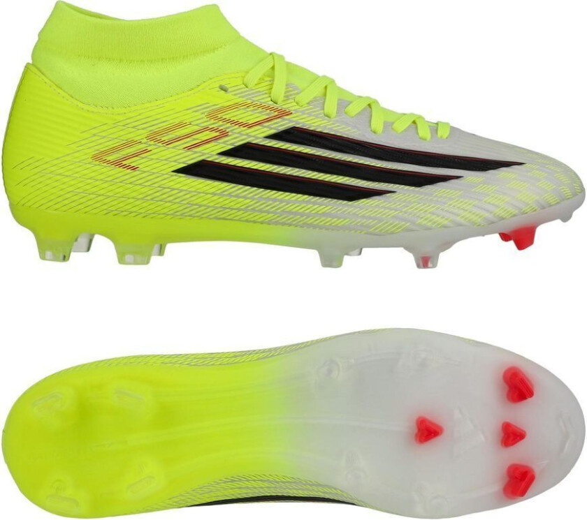 F50 League Mid Fg/ag Born For Goals - Gul/svart/lucid Red, størrelse 44⅔