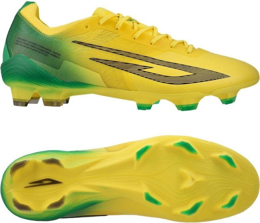 Scudetta FG Brasil - Gul/Grønn/Svart - Gress (FG), størrelse UK7½/EU41½