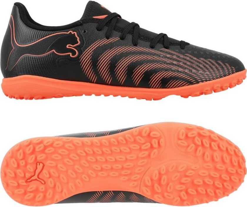 Future 9 Play TT Eclipse - Svart/rød/Strong Gray - Turf (TF), størrelse 41