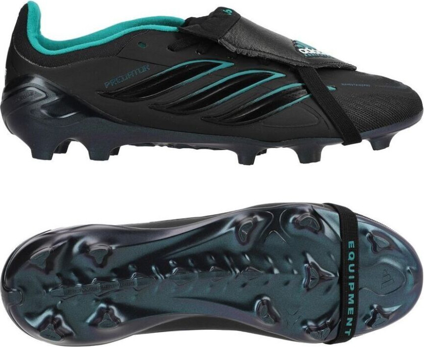 Predator Elite Fold-over Tongue FG EQT - Svart/Grønn Barn LIMITED EDITION - Gress (FG), størrelse 38⅔