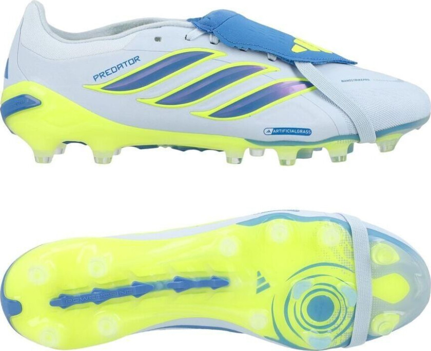Predator Pro Fold-over Tongue Ag Ice Cold Precision - Crystal Sky/ray Blue/gul - Kunstgress (Ag), størrelse 48