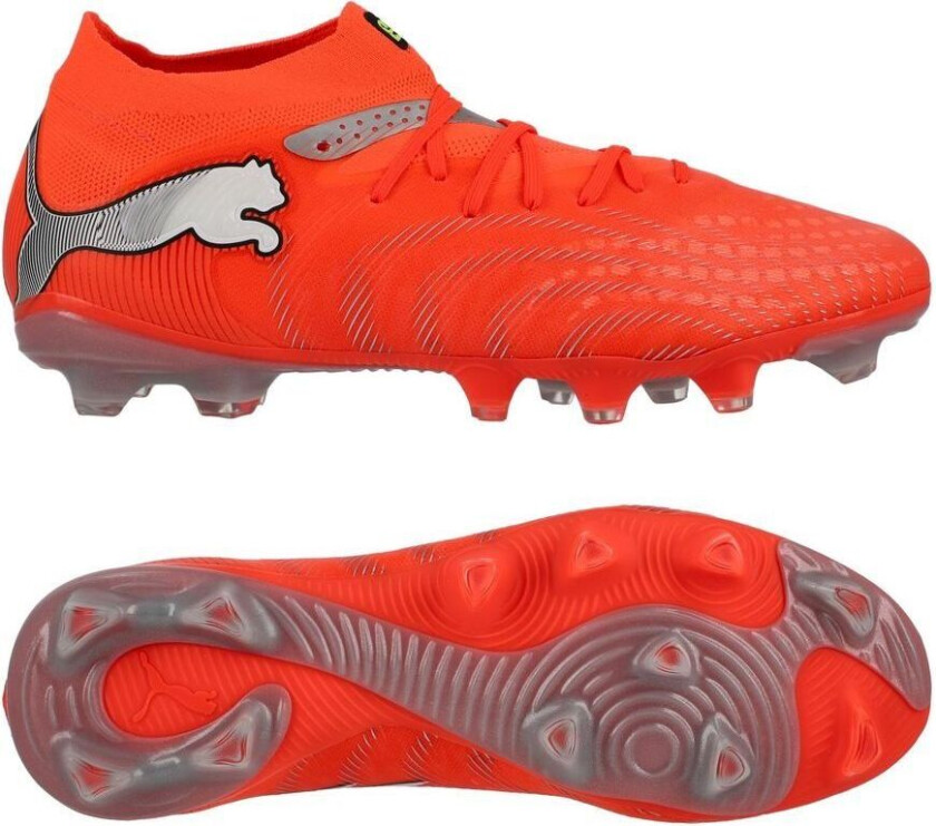 Future 9 Pro FG/AG Unleashed - rød/ White/ Svart/ Sølv Kvinner, størrelse 38