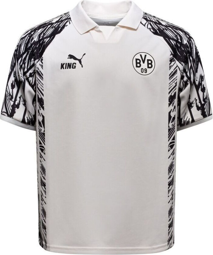 Dortmund Fotballdrakt King Retro - Varm Hvit/PUMA Svart, størrelse XX-Large
