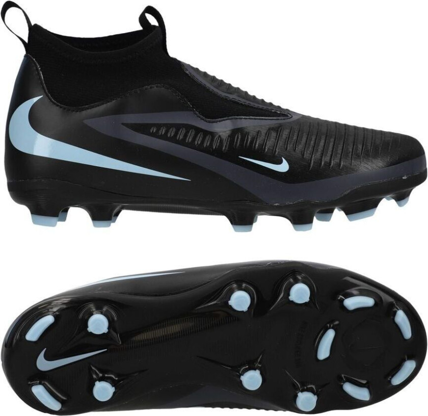 Phantom 6 Academy High Cut MG Shadow - Svart/Isblå Barn - Multi Ground (MG), størrelse 36