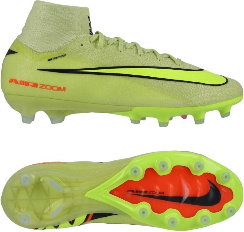 Air Zoom Mercurial Superfly 10 Elite AG-PRO Max Voltage - Gønn/Volt/Hyper Crimson - Kunstgress (AG), størrelse 45